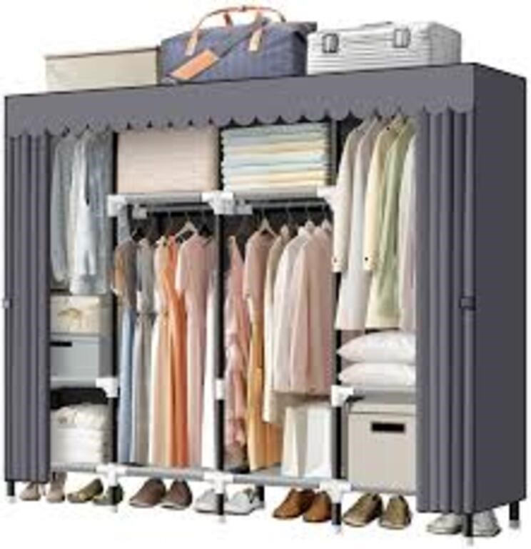 Lokeme Portable Closet, 67 Inch Wardrobe Closet