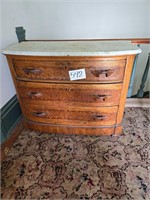 3 drawer chest with marble top