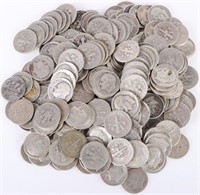 1961-1946 ROOSEVELT 90% SILVER DIMES - LOT OF 268