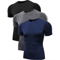 L  Sz-L NELEUS Men's Athletic Compression Shirt 3