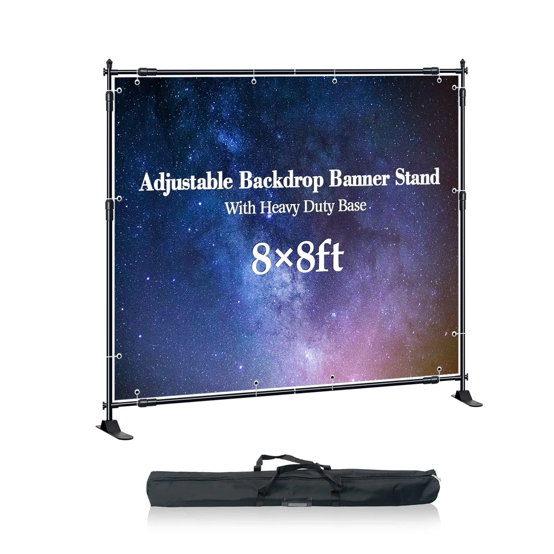 Backdrop Banner Stand, Adjustable Heavy Duty