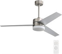 Wingbo 52" Modern Ceiling Fan With Lights And