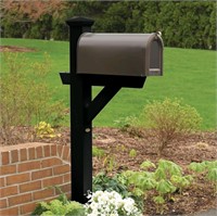 Highwood AD-MLBX1-BKE Hazelton Mailbox Post, Black