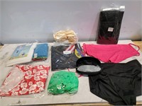 Lot Of Misc Clothing Sun Glases & Mesh Bags