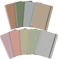 9 Pcs Lined Spiral Journal Notebooks