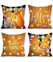 Lighted Fall Thanksgiving Pillow Covers