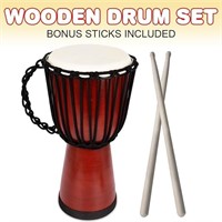 Artcreativity 16 Inch Wooden Drum Set With