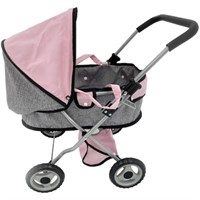 Dimian Compact Doll Pram With Canopy