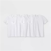 Men's 4pk V-neck T-shirt - Goodfellow & Co