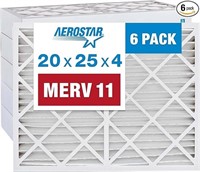 Aerostar 20x25x4 Merv 11 Pleated Air Filter, Ac