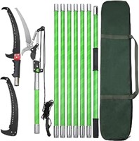 26 Feet Tree Pole Pruner Manual Branches Trimmer
