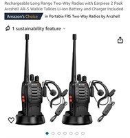 Rechargeable Long Range Two-Way Radios