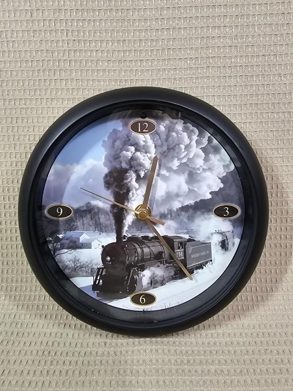 Steam Locomotive Wall Clock