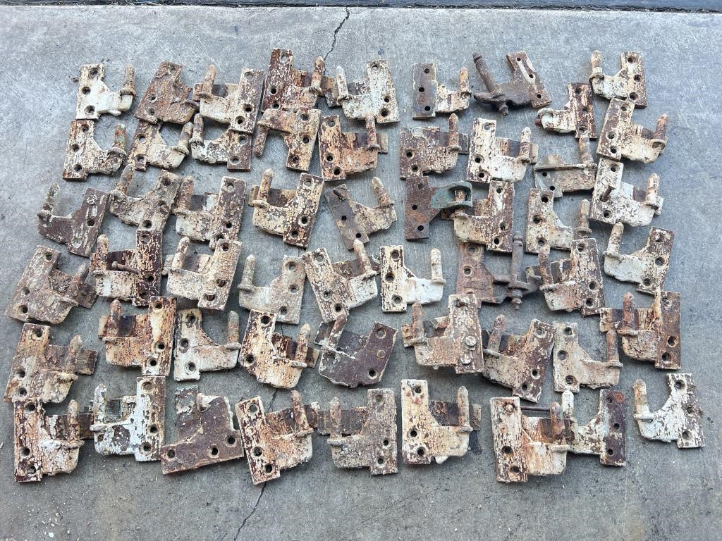 Lot of (54) Vintage Cast Iron Gate Hinges