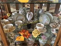 Shelf Contents - Cups & Saucers, Glass Collectible