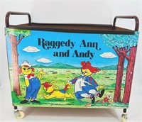 Raggedy Anne & Andy Rolling Toy Bin