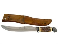 Stag Handle Buffalo Skinner Knife