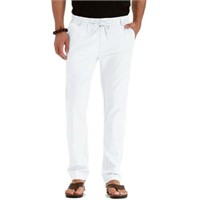 34  (size 32L- 34W )JWD Men's Cotton Linen Pants