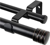 Tonial1 Inch Double Curtain Rods 72 To 144 Inches