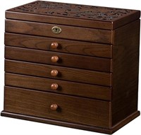 Xloverise Wooden Jewelry Boxes For Women, 6-layer