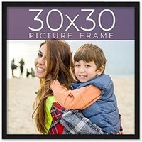 30x30 Frame Black Real Wood Picture Frame Width