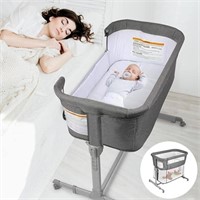 3 In 1 Baby Bassinet, Bedside Sleeper, & Playpen,