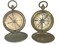 2 Vintage Military Compasses