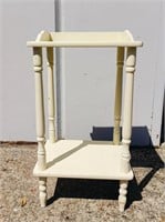 White Painted Small Wood Table