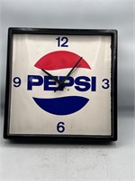 Vintage Pepsi clock (paper has wave) untested