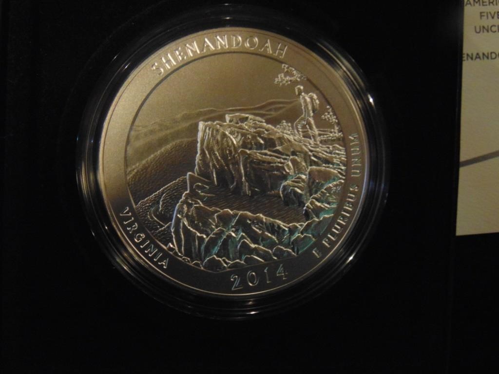 2014  America The Beautiful 5 Oz. Silver Coin