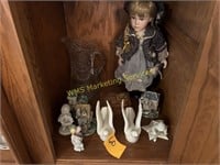 Doll & Glass Pitcher - Shelf Contents
