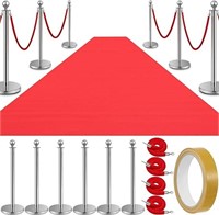 Red Carpet Runner 6 Pieces Crowd Control