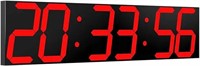 Chkosda Digital Wall Clock, Oversize Led Digital
