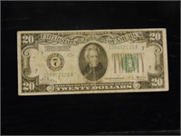 1928 $20 Bill W/Numerical 7