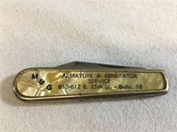 Antique Advertising Pocket Knife