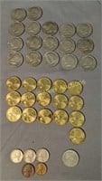 Us Coins.16 Sacagawea Dollars, 17 Kennedy Half