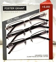 Foster Grant Design Optics +3.00
