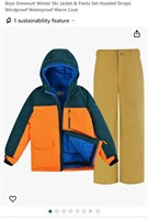 Boys Snowsuit Winter Ski Jacket & Pants Set