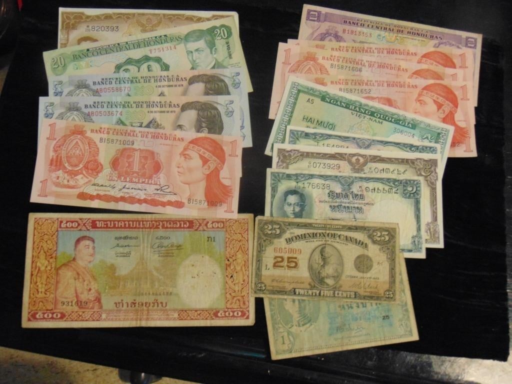 Lot of Foreign Paper Notes