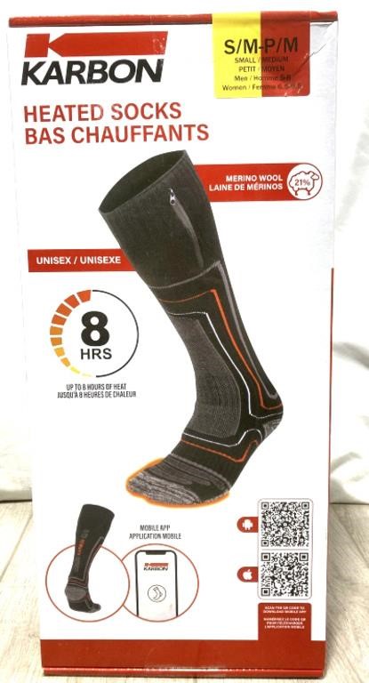 Karbon Heated Socks S/m