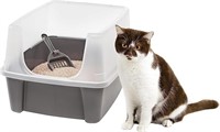 Iris Usa Open Top Cat Litter Tray With Scoop And