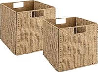 Vagusicc Wicker Storage Basket, Set Of 2