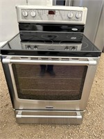 Maytag glass top steam clean convection range