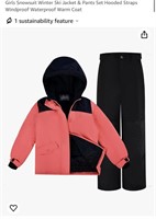 Girls Snowsuit Winter Ski Jacket & Pants Set