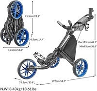Caddytek Caddylite Ez Version 8 3 Wheel Golf Push