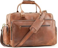 Handmade World Large Leather Briefcase Duffel Bag