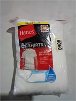 Hanes 6 Pack T Shirt Size M