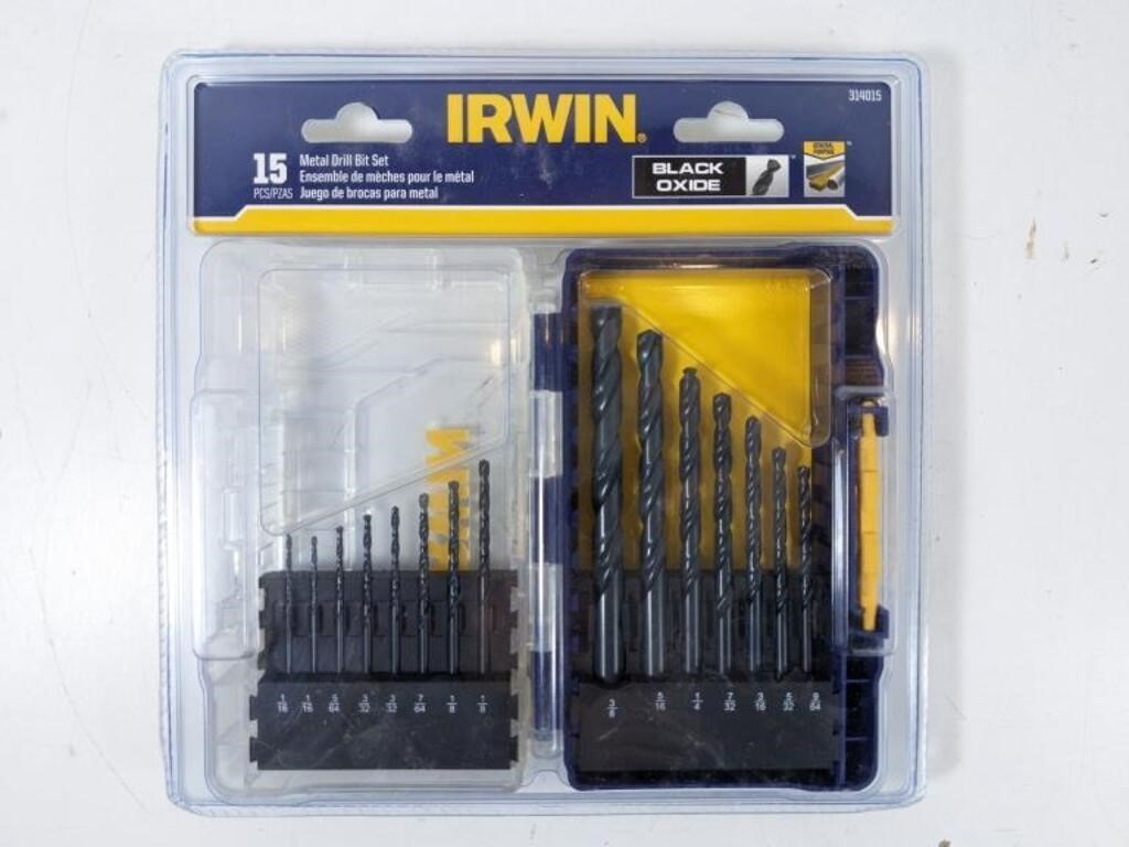 NEW Irwin 5pcs Metal Drill Bit Set