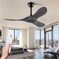 Omyu 42 Inch Wood Ceiling Fan No Light With