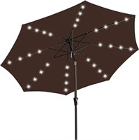 Jearey Upgrade 10ft Led Lighted Patio Umbrella,